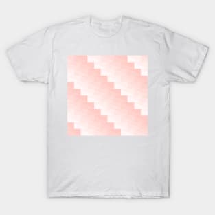 Pink stairs made with triangles T-Shirt